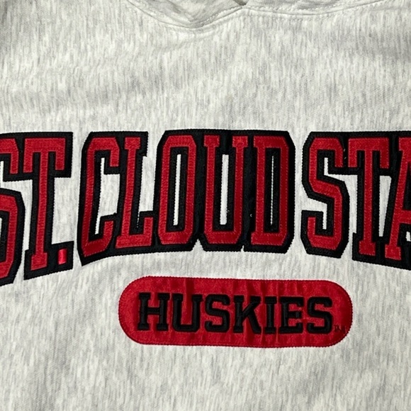 St. Cloud State Huskies Collegiate Gray Hoodie Pullover Sweatshirt - Picture 3 of 5